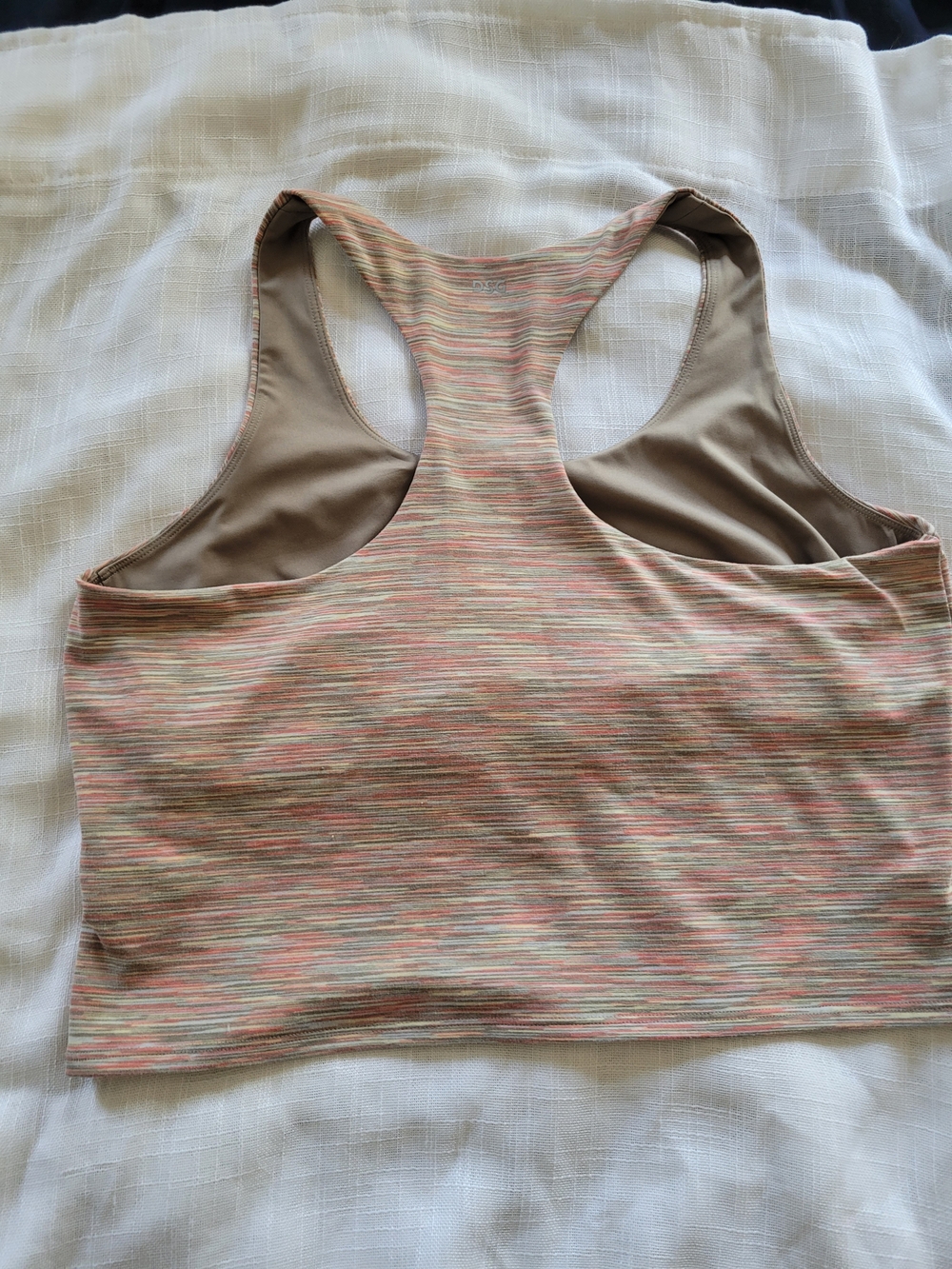 >DSG< Multi Colored Razor Back Crop Tank - Picture 3 of 7
